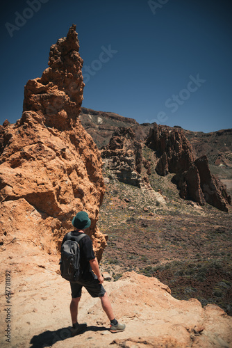 hiker in the mountains, Tenerife