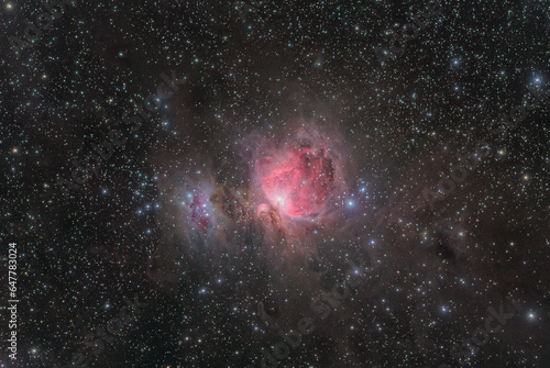 stars and orion nebula