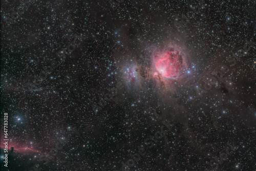 stars and orion nebula