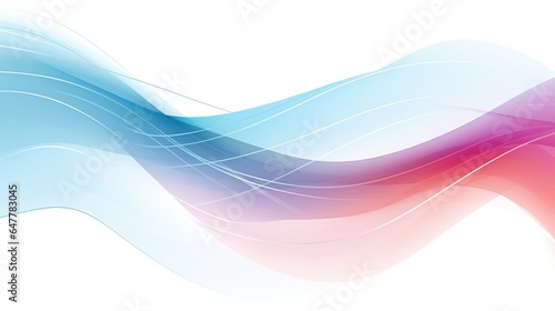 Abstract colorful curve wave with line textured background. AI generated