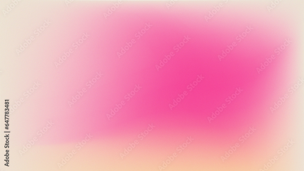 Abstract colored retro or sprayed gradient background with grain effect texture. Blurred pattern. Grain noise effect. Trendy style. Dusted and Holographic. Smooth transitions of iridescent colors