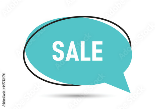 Sale speech bubble text. Hi There on bright color for Sticker, Banner and Poster. vector illustration.