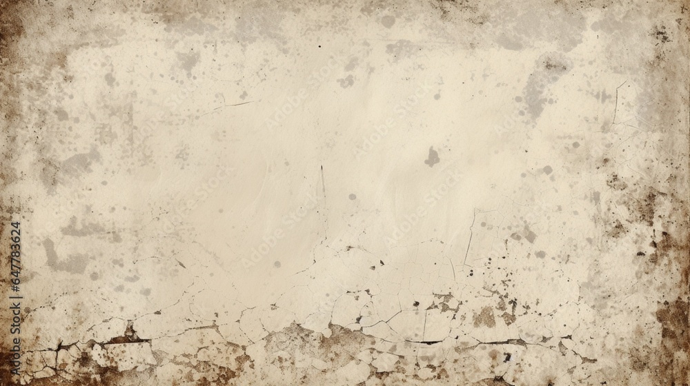 Vintage grunge paper texture. Old worn overlay distressed background. Torn and crumpled pattern for poster or vinyl album cover. Vector illustration of rough, dirty, grainy design - obrazy, fototapety, plakaty 
