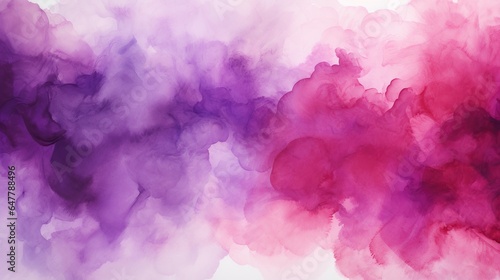 Luxury purple watercolor paper textured background. AI generated