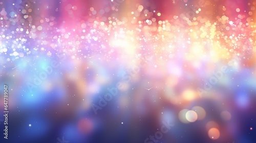 Abstract colorful blur glitter light background. AI generated image