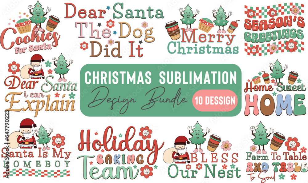 Christmas Sublimation Design Bundle Christmas Sublimation Design Bundle