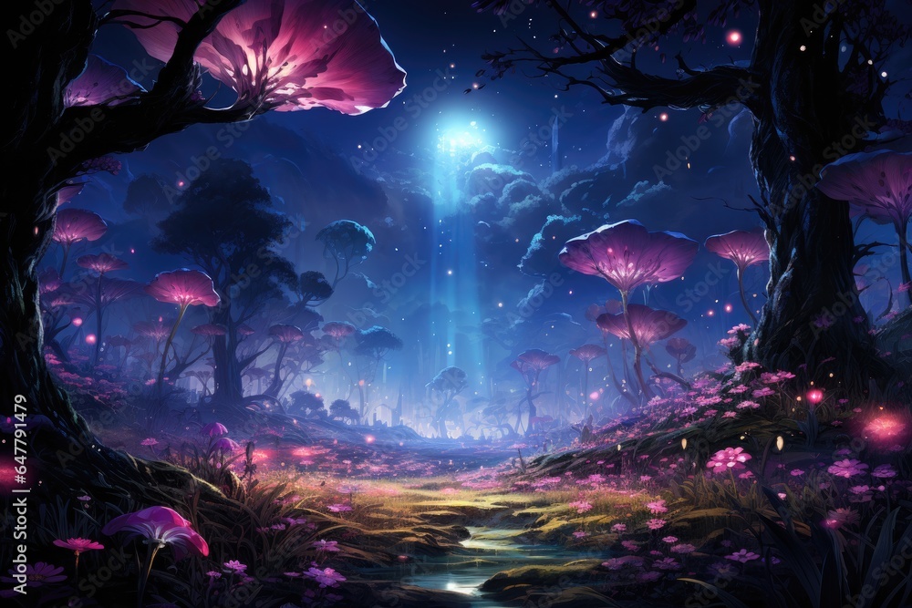 Visual Novel Landscape: Magical Astral Energy Field Visual Novel Landscape: Magical Astral Energy Field