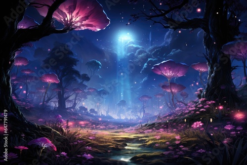 Visual Novel Landscape: Magical Astral Energy Field © Exotic Escape