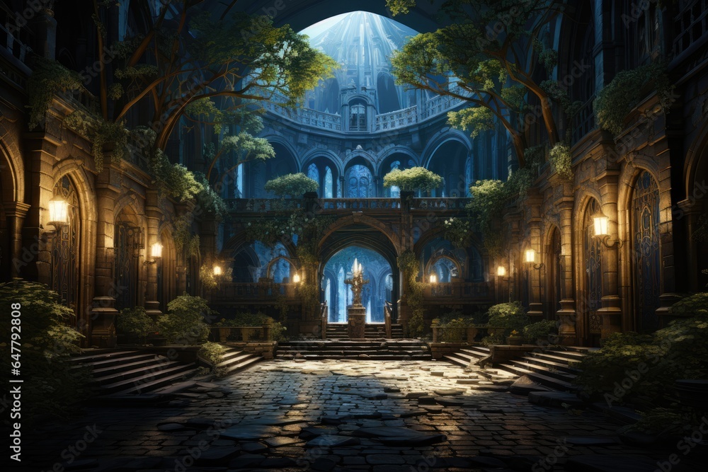 Visual Novel Background : Divine Sacred Temple