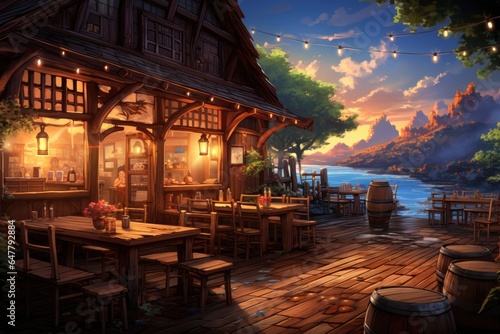 Visual Novel Background : Cozy Tavern