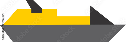 long ship icon vector transparent 