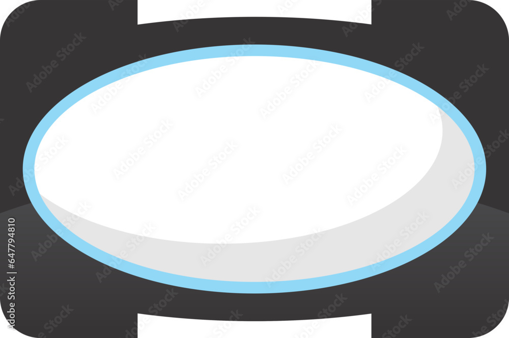 makeup mirror icon black with lite blue outline makeup mirror icon black with lite blue outline