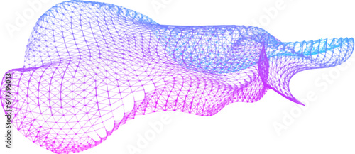 Network lines. Net wave information flow. Scientific paradigm solutions future. Forward vision progress. Big data cells deep development analysis. foresight conference background banner.