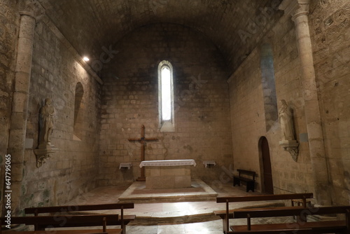 L'église Saint Sigismond, village de Larressingle, département du Gers, France