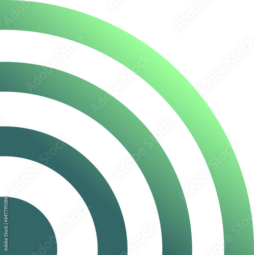 wifi signal icon green color shading transparent 