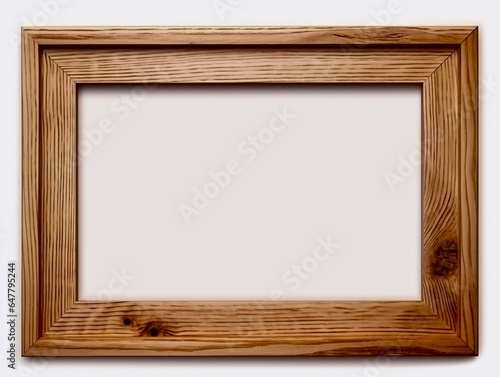 wooden picture frame, generative AI 