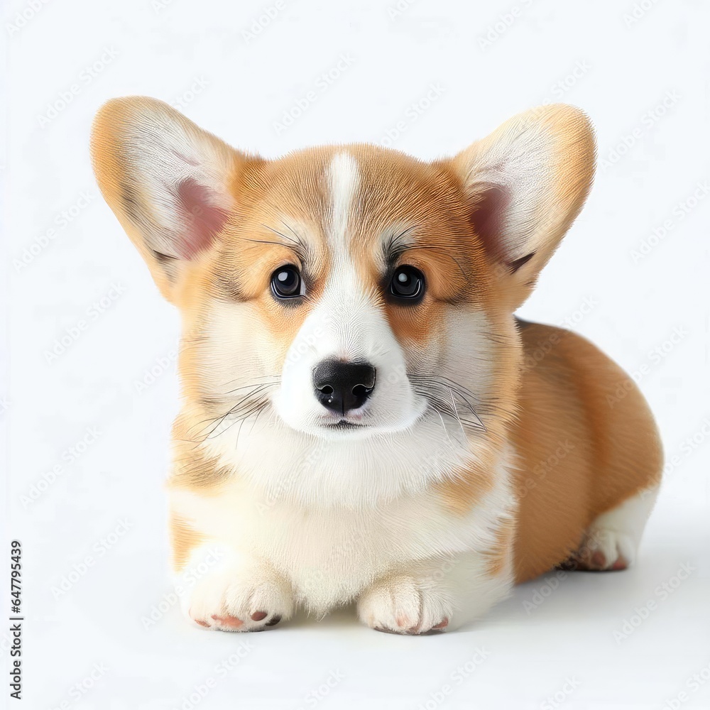 Captivating Corgi Puppyhood, Generative AI Captivating Corgi Puppyhood, Generative AI