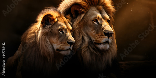 Majestic pair of Lion
