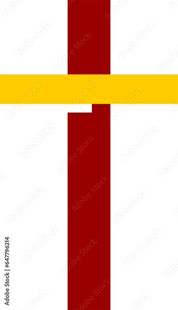 red ribbon with yellow on white background red ribbon with yellow on white background
