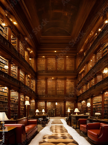 Comfy interior librarys cozy design.