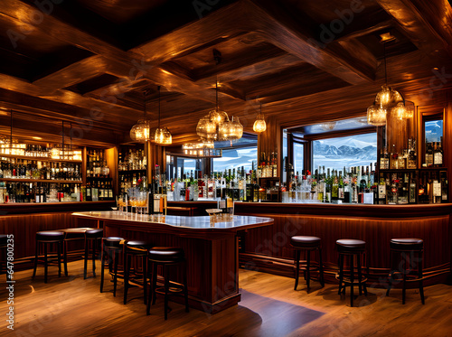 Cozy bar with beautifully designed interior. © Natasha Breen