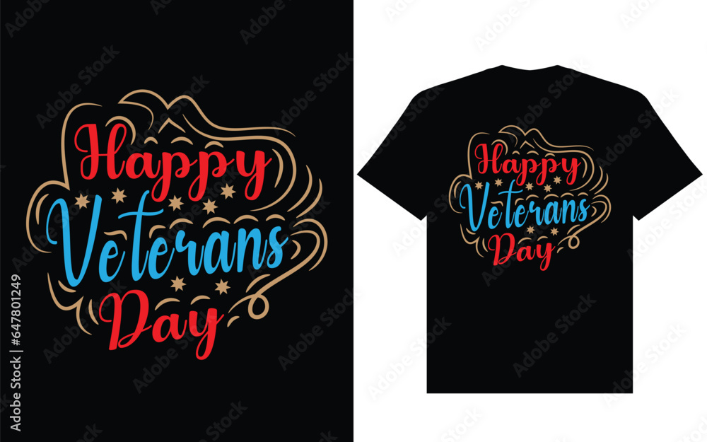 Obraz premium Veterans Day,November 11, 2024. Happy vaterans day t shirt design typhography, vaterans t shirt design america usa...
