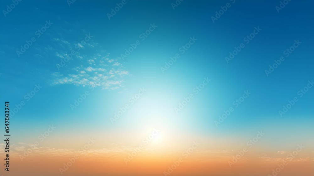 Simple sky gradient background, sunny day with no clouds, bright light, blue sky with fair weather, daylight