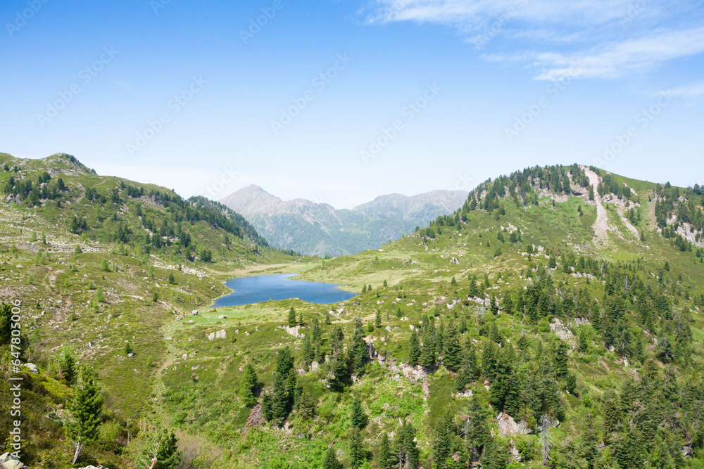 Lagorai mountain range landscape, italian Alps
