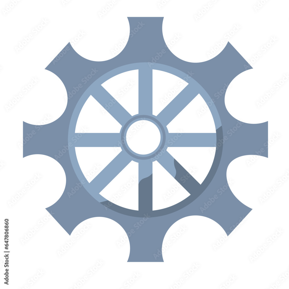 Vector illustration of a cogwheel Vector illustration of a cogwheel