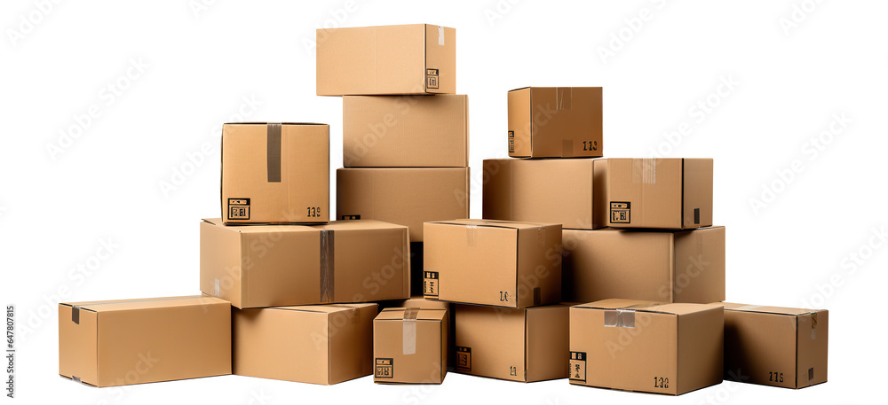 Cardboard boxes, cut out Cardboard boxes, cut out