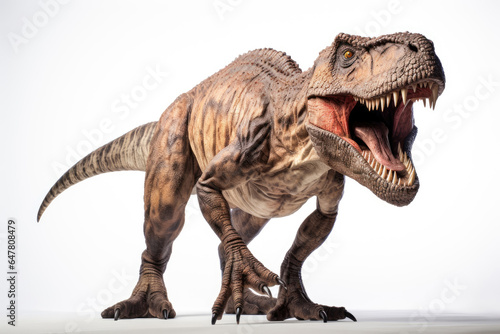 T-Rex dinosaur isolated on a white background © Venka