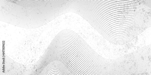 Abstract curved Diagonal Striped Background. Vector curved slanted, waving lines pattern.