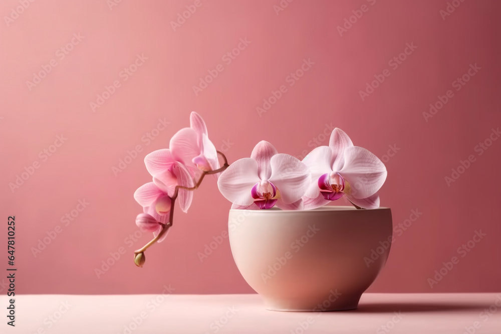 Minimal light soft beige floral background Pink Minimal light soft beige floral background Pink