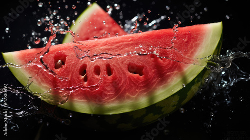 Glistening watermelon the cool elegance of the air