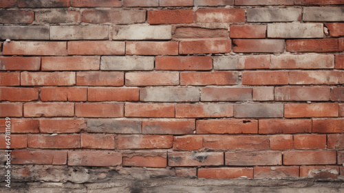 Vintage Brick Chronicles  A Time-Tested Flat Texture Celebrating the Weathered Beauty and Character of Aged Bricks