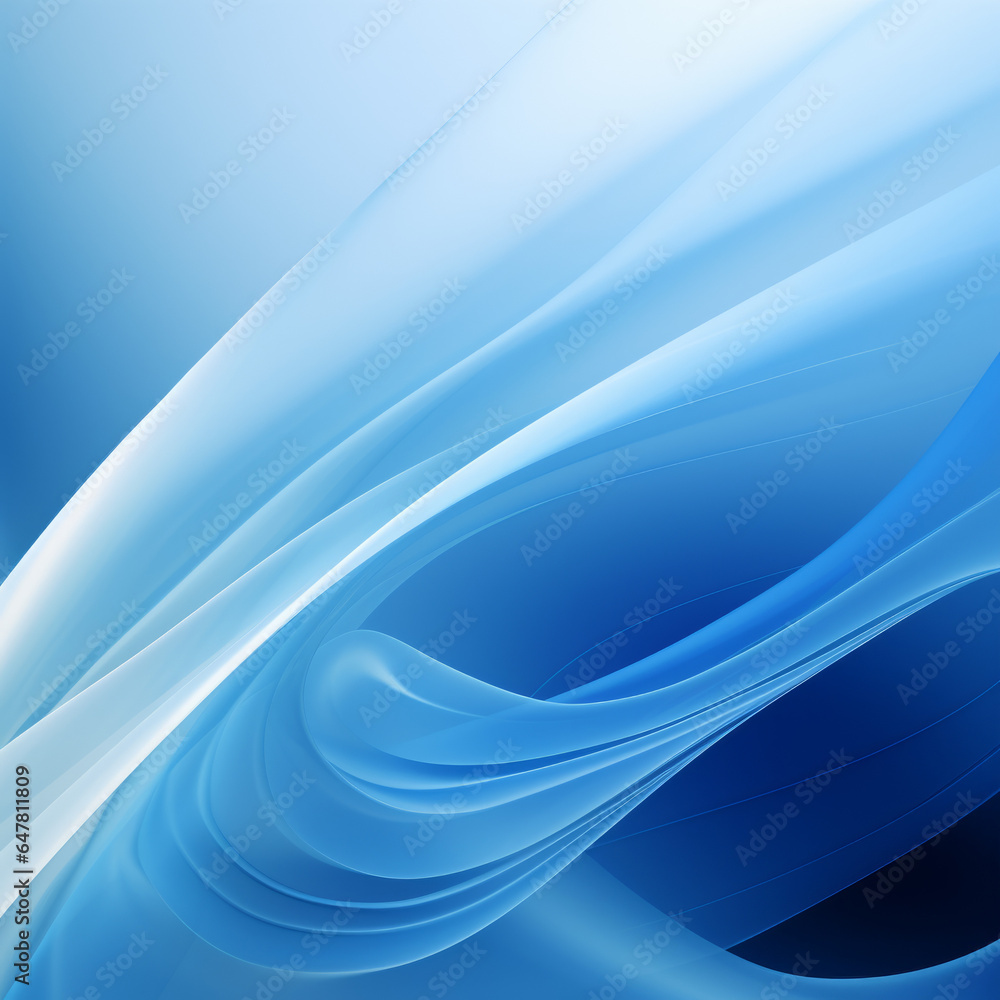 Blue background with smooth lines, abstract artwork Blue background with smooth lines, abstract artwork
