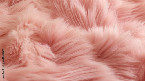 Pink fur texture background.