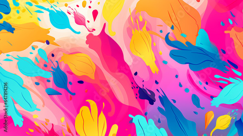 nature textured paint colour splash seamless patter, vivid color background