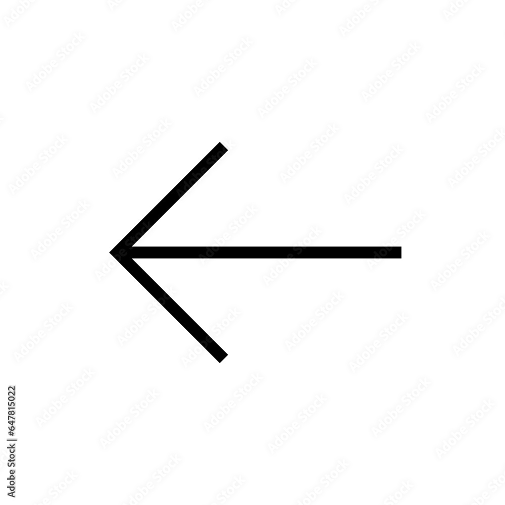 Outline Left Arrow icon Outline Left Arrow icon