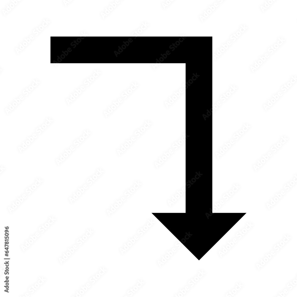 Outline Turn left up down icon Outline Turn left up down icon