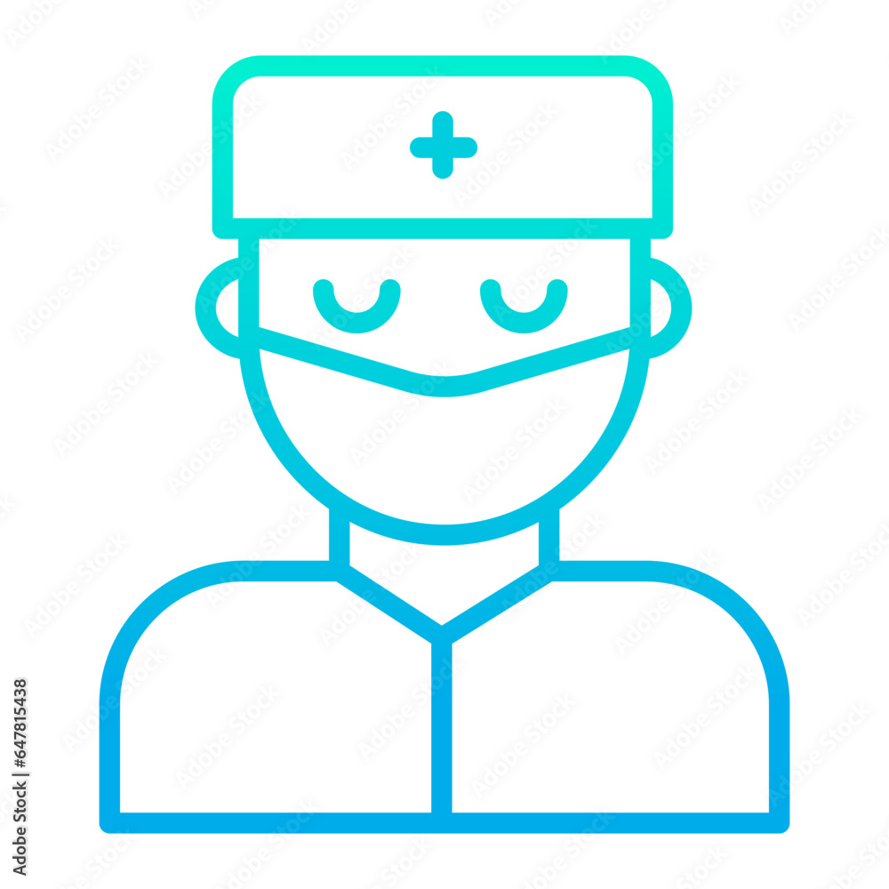 Outline gradient Dental Doctor icon Outline gradient Dental Doctor icon