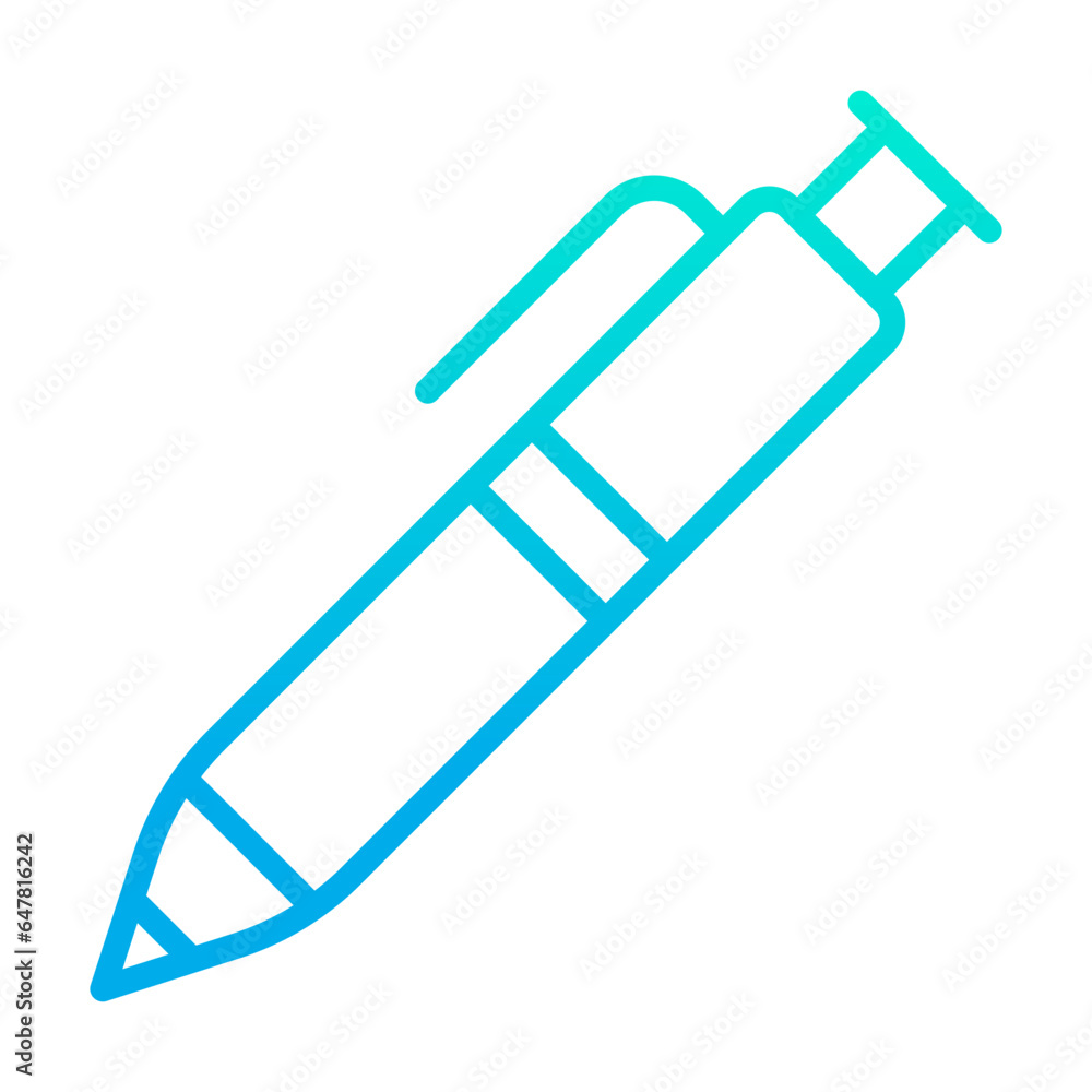 Outline gradient Pen icon Outline gradient Pen icon