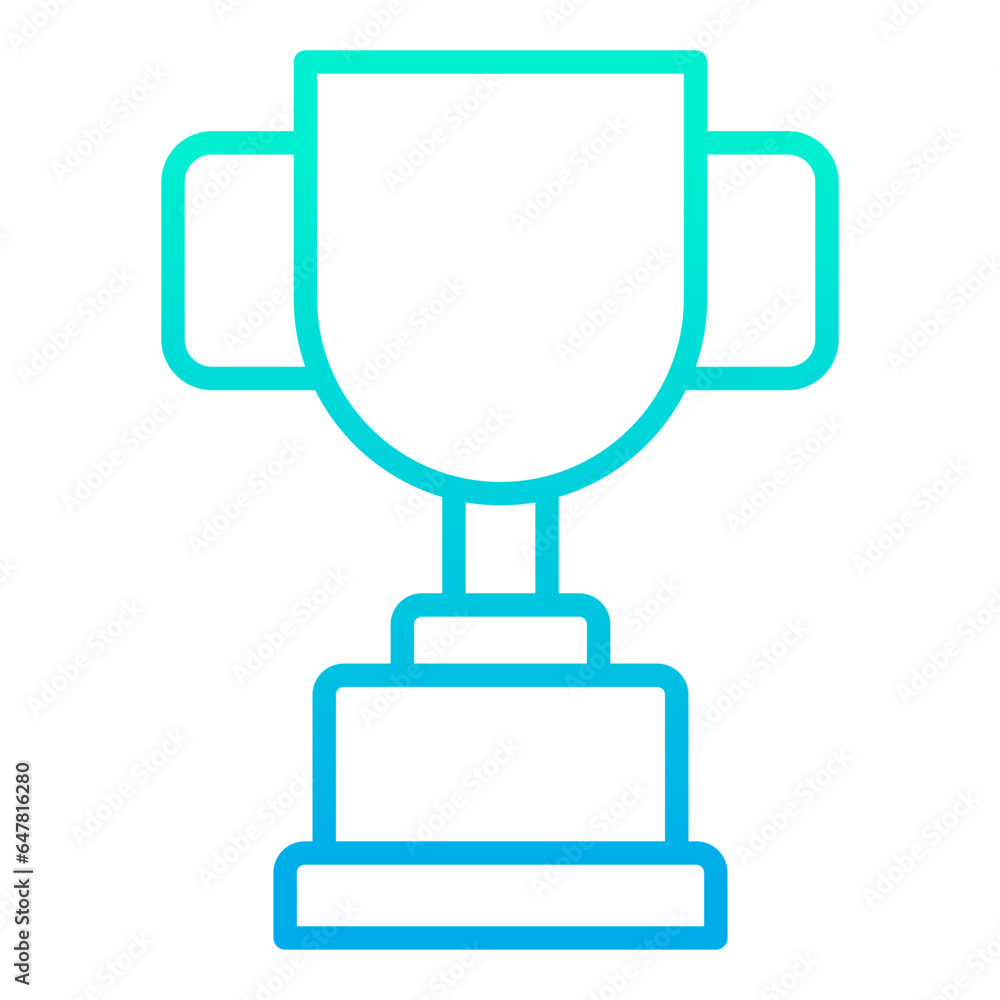 Outline gradient Trophy icon Outline gradient Trophy icon