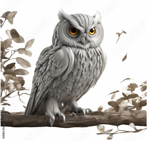 owl on branch