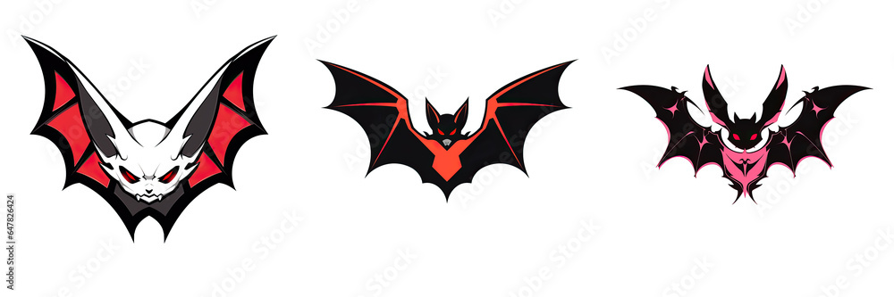 Halloween Bat logo 2D Halloween Bat logo 2D