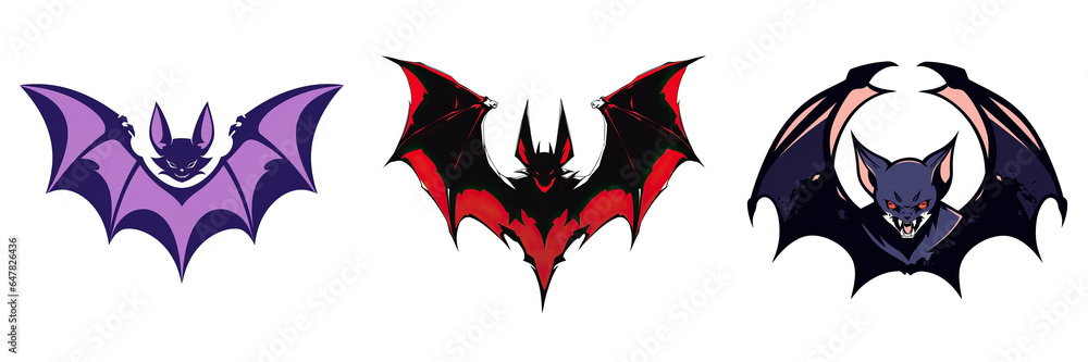 Halloween Bat logo 2D Halloween Bat logo 2D