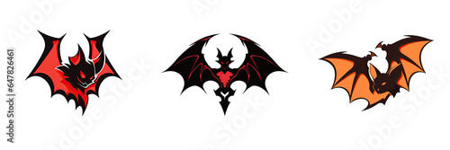 Halloween Bat logo 2D