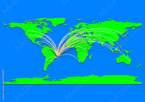 Vila Velha, Brazil map - Concept map for Vila Velha, Brazil on World map. Suitable for export concepts. File is suitable for digital editing and prints of all sizes.