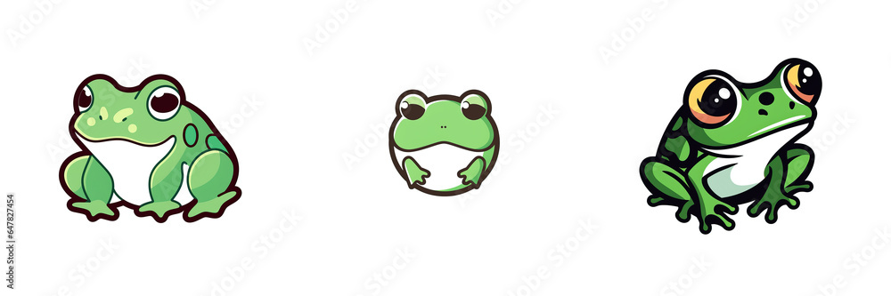 Obraz premium Frog Logo 2D