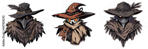 Scarecrow Halloween Logo 2D